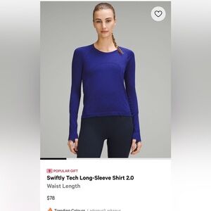 Swiftly Tech Waist Length Lululemon top 8